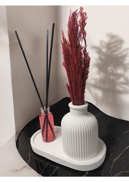 Dekoratif Bambu Koku ve Vazo Seti - Koku ve Şık Minimalist Masaüstü Dekoru - Küçük Boy modelleri