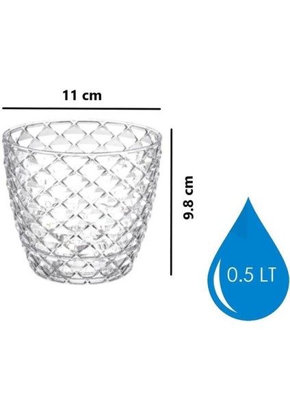 So-Kap1 Kapadokya Dekoratif Plastik Saksı 0.5 Litre No 1