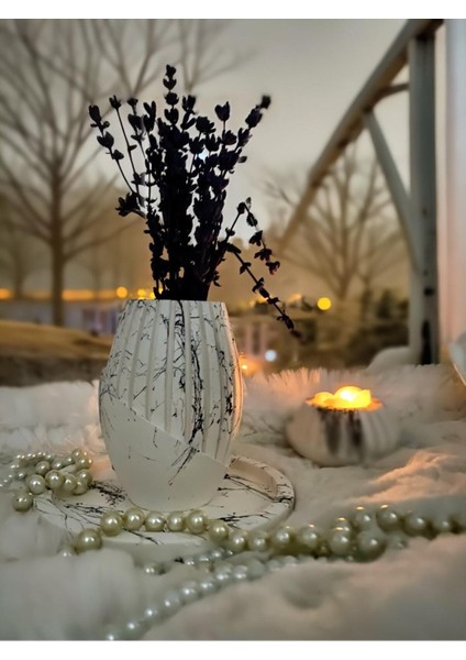 Mermer Desenli Minimal Vazo fiyatları