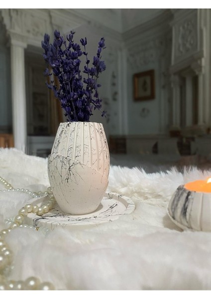 Mermer Desenli Minimal Vazo fırsatları