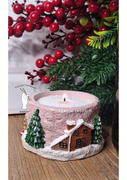 Yeni Yıl Mumluk,yılbaşı Dekor,merry Christmas,yeni Yıl Hediyesi,el Yapımı (Mum Dahildir) fiyatları