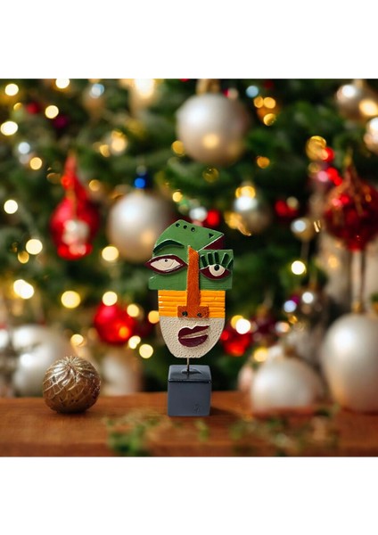 Göz Kırpan Soyut Yüz Biblo