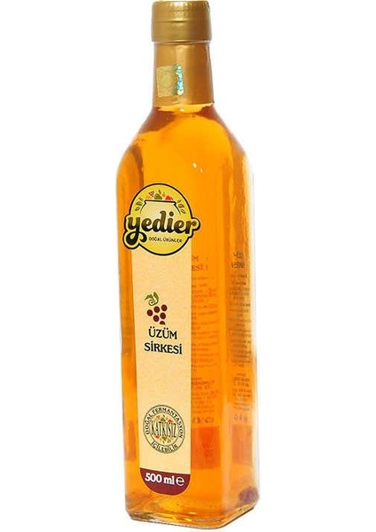 Doğal Fermantasyon Katkısız İçilebilir Üzüm Sirkesi Cam Şişe 500 ml fiyatları