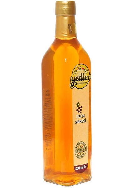 Doğal Fermantasyon Katkısız İçilebilir Üzüm Sirkesi Cam Şişe 500 ml modelleri