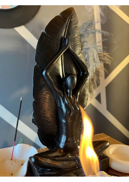 Masa Üstü Şömine + Tütsülük + Mumluk (3d) Buda, Yoga Envanter Patentli Taş Dekorasyon Bioethanol fiyatları