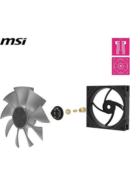 Msı Mpg EZ120 Argb-B Kasa Fanı+Kontrol Ünitesi 3-Lü Paket