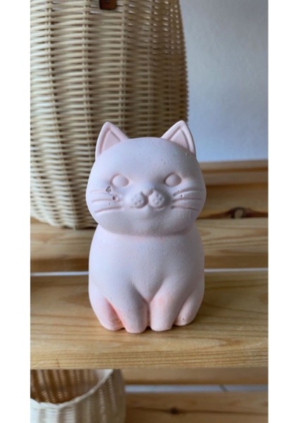 Dekoratif Kedi Obje, Biblo, Dekoratif Kedi Heykeli, Heykel (Pembe) indirimleri