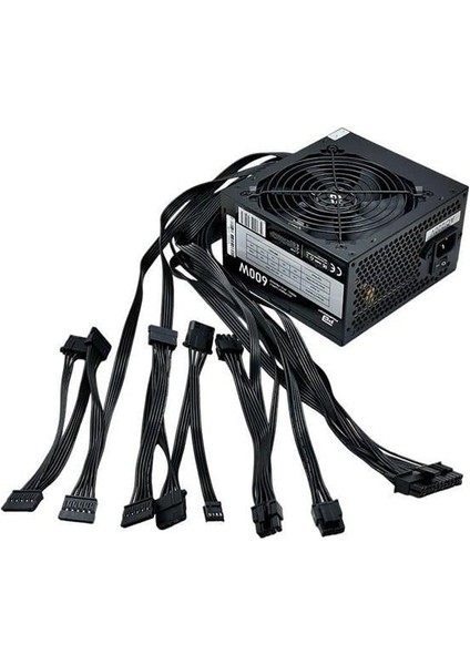 600W PB600AB 12CM Fanlı Power Supply