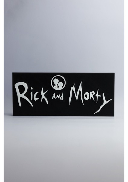 Rick And Morty - 3 Boyutlu Tabela - 20 cm x 8.5 cm x 1.5 cm