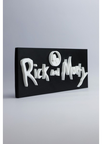 Rick And Morty - 3 Boyutlu Tabela - 20 cm x 8.5 cm x 1.5 cm