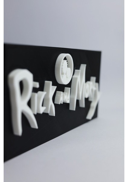 Rick And Morty - 3 Boyutlu Tabela - 20 cm x 8.5 cm x 1.5 cm