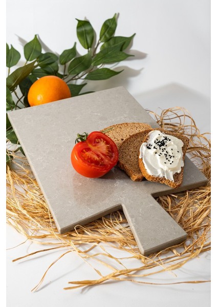 Tundra Gri Mermer Dikdörtgen Sunumluk ve Kesme Tahtası fiyatları