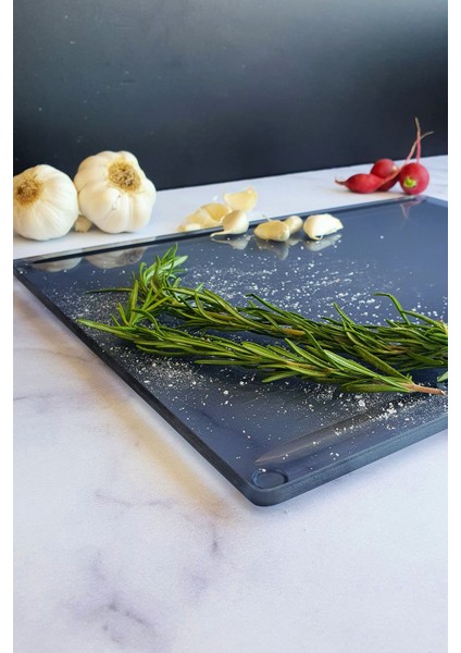 Kanallı Cam Kesme Tahtası - Cam Kesme Tablası | Füme Cam | 25CM x 35CM | Patentli Ürün