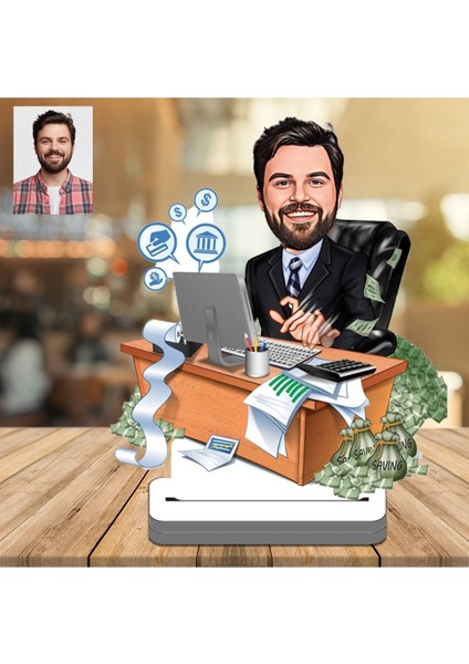 Müdür Patron Ceo 3D Ahşap Biblo,sevgiliye Hediye,doğum Günü Hediyesi