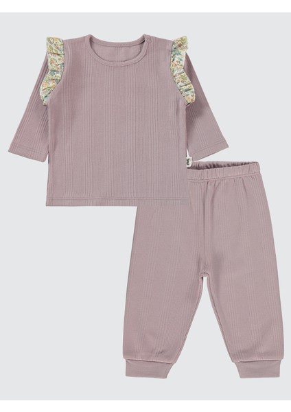 Kız Bebek Takım 6-18 Ay Soft Lila