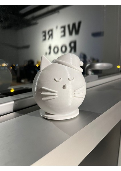 Sevimli Kedi Tealight Mumluk Dekoratif Kedi Masa Dekoru Konsol Süsü Dekoratif Hediye Şapkalı Kedi fırsatları