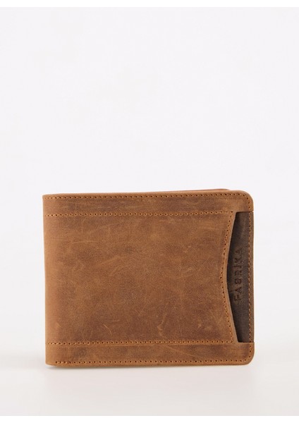 Taba Erkek 11X9X2 cm Deri Cüzdan Frk 346 Crayz