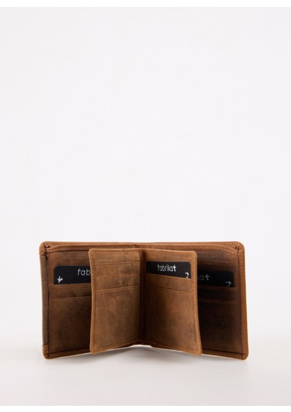 Taba Erkek 11X9X2 cm Deri Cüzdan Frk 346 Crayz fırsatları