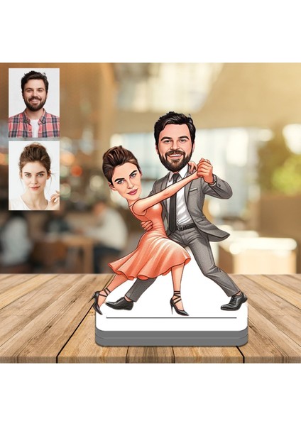Dans Eden 3D Ahşap Biblo,sevgiliye Hediye,doğum Günü Hediyesi