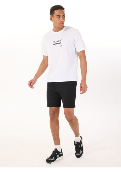 Bisiklet Yaka Beyaz Erkek T-Shirt 12288506_JCOOLE Tee Ss Crew Neck Bs