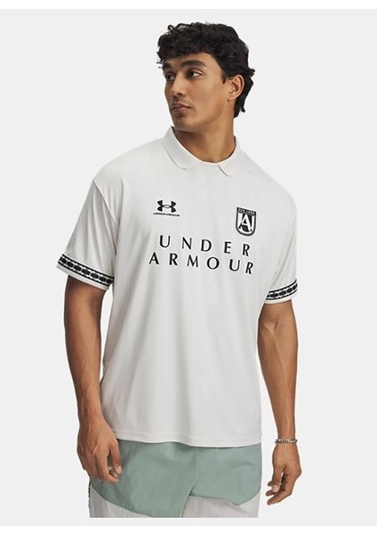 1390110-110 M's 96 Terrace Jsy Ss Polo Yaka Loose Fit Baskılı Beyaz Erkek T-Shirt