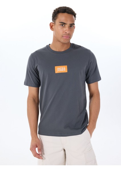 Bisiklet Yaka Füme Erkek T-Shirt 12288519_JPRBLUZOEY Tee Ss Crew Nec