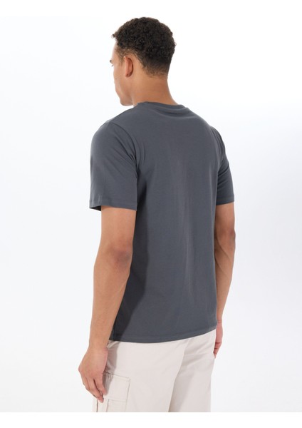 Bisiklet Yaka Füme Erkek T-Shirt 12288519_JPRBLUZOEY Tee Ss Crew Nec