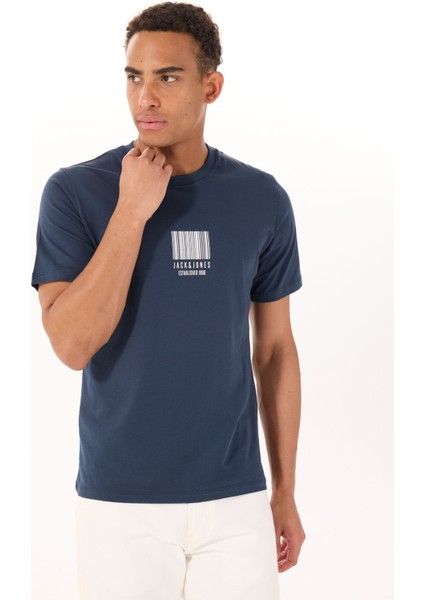 Bisiklet Yaka Lacivert Erkek T-Shirt 12288570_JCOBARCODE Tee Ss Crew Nec
