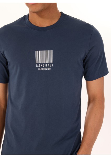 Bisiklet Yaka Lacivert Erkek T-Shirt 12288570_JCOBARCODE Tee Ss Crew Nec