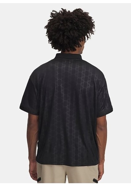 1390110-001 M's 96 Terrace Jsy Ss Polo Yaka Loose Fit Baskılı Siyah Erkek T-Shirt modelleri