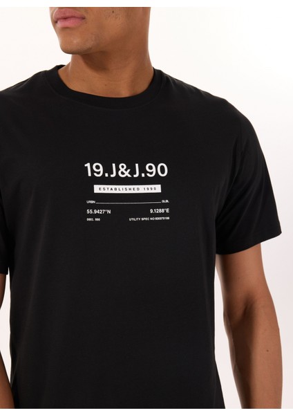 Bisiklet Yaka Siyah Erkek T-Shirt 12288506_JCOOLE Tee Ss Crew Neck Bs