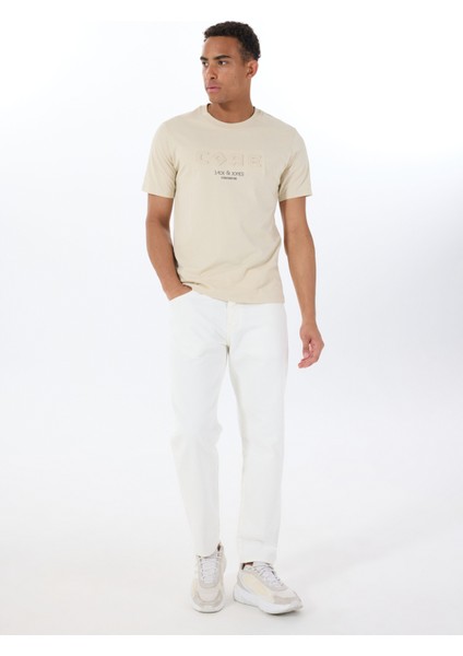 Bisiklet Yaka Gri Erkek T-Shirt 12288526_JCOBEYOND Tee Ss Crew Neck