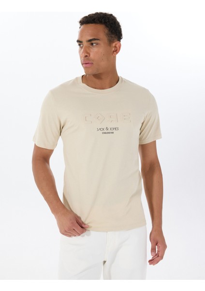 Bisiklet Yaka Gri Erkek T-Shirt 12288526_JCOBEYOND Tee Ss Crew Neck