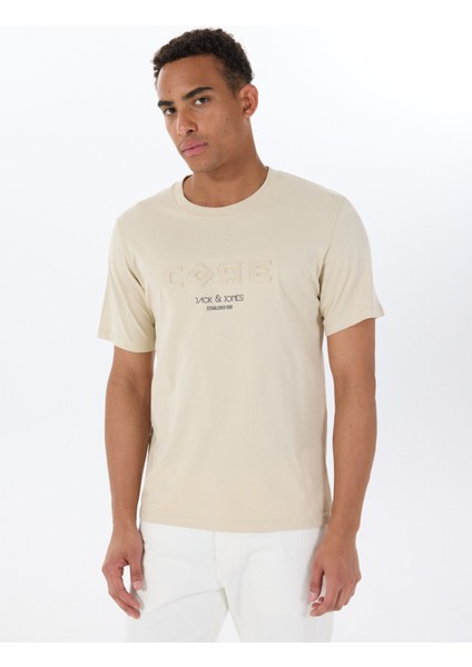 Bisiklet Yaka Gri Erkek T-Shirt 12288526_JCOBEYOND Tee Ss Crew Neck