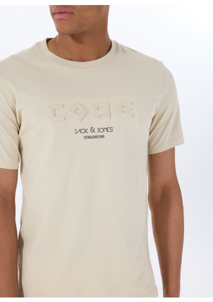 Bisiklet Yaka Gri Erkek T-Shirt 12288526_JCOBEYOND Tee Ss Crew Neck