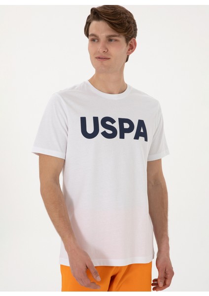 Bisiklet Yaka Beyaz Erkek T-Shirt Geart modelleri