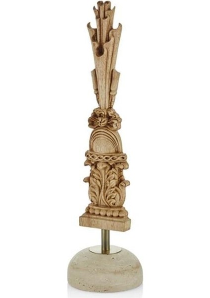 Traverten Kaideli Ahşap Işlemeli Dekor 12 x 45 cm