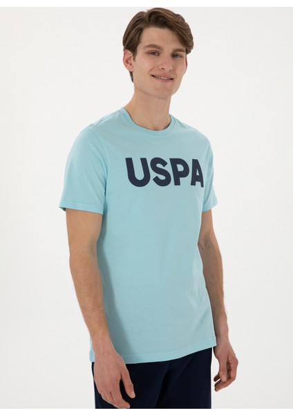 Bisiklet Yaka Mavi Erkek T-Shirt Geart modelleri