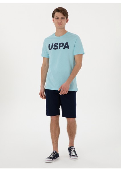 Bisiklet Yaka Mavi Erkek T-Shirt Geart fırsatları