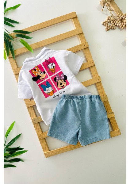 Lacost Mnn Mck Pano Desenli Unisex Bebe pamuklu takım - Beyaz fiyatları