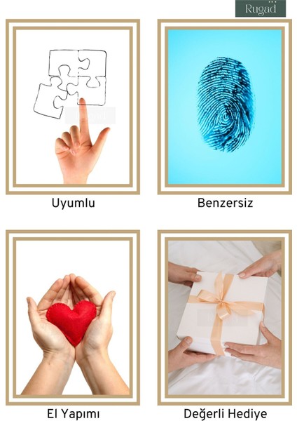 Biblo Dekoratif Heykel 3 Maymun Biblosu Altın Model 30
