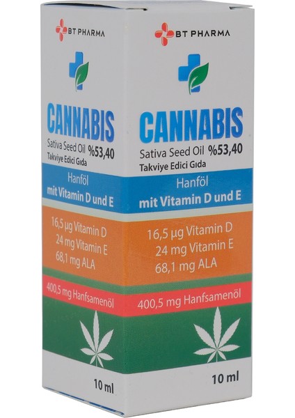 Btpharma Cannabıs Oıl 400MG- Vıtamın D&e 10 ml