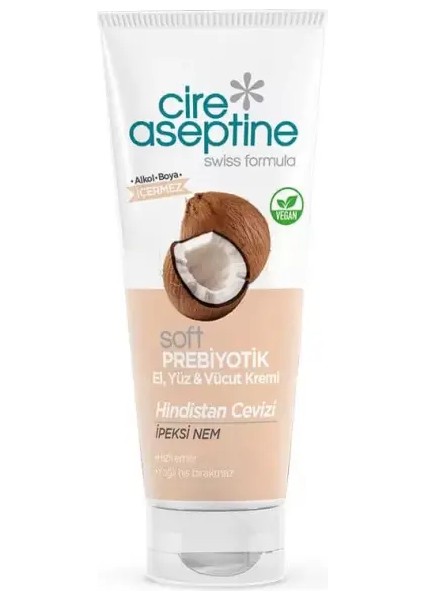 Cire Aseptine Soft Krem 75 ml Hindistan Cevizi Tüp