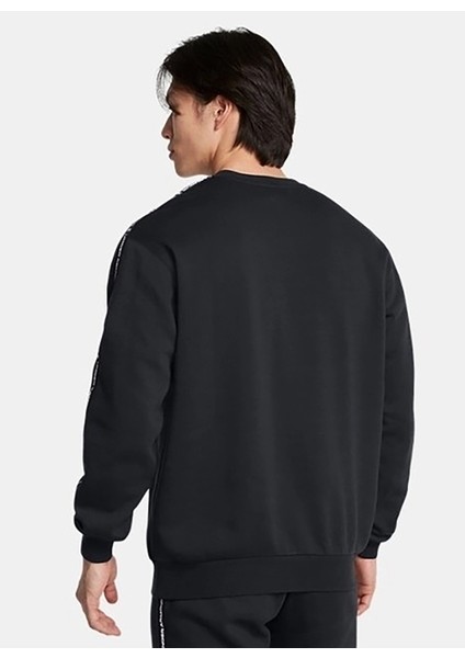 1389357-001 Ua Icon Fleece Crew Tap Yuvarlak Yaka Fitted Siyah Erkek Sweatshirt fiyatları