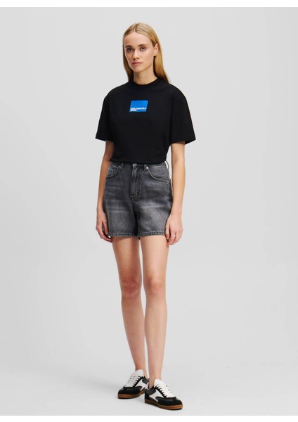 Jeans Yüksek Bel Normal Antrasit Kadın Denim Şort A2W10040 fiyatları