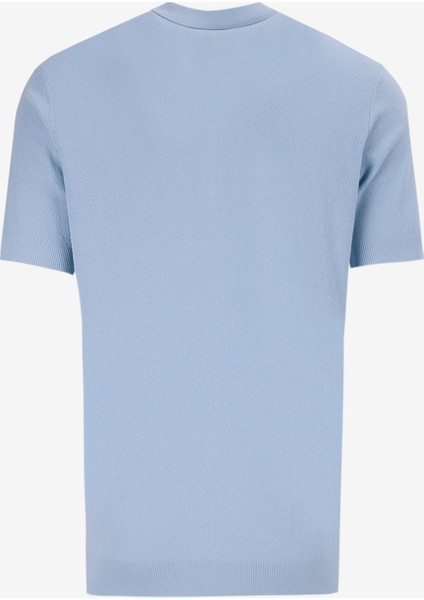 Açık Mavi Erkek Regular Fit Jakarlı Kazak FC5SM-KZK 2565