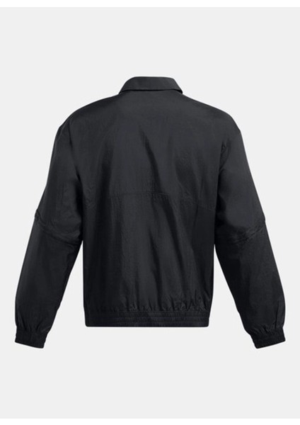 1387923-001 Ua M's 96 Terrace Drill Fermuarlı Yaka Loose Fit Siyah Erkek Sweatshirt indirimleri