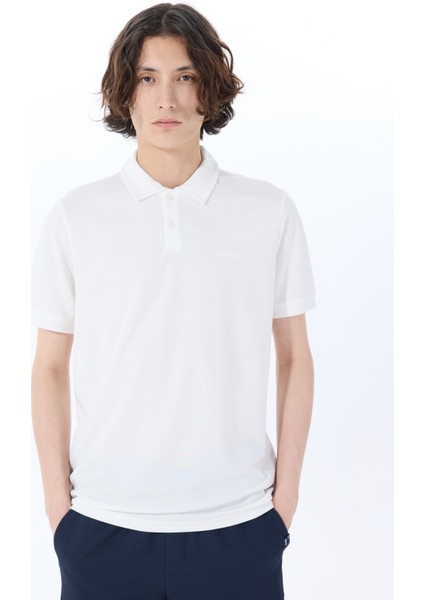 Düz Beyaz Erkek Polo T-Shirt J5SM-TST7370 modelleri