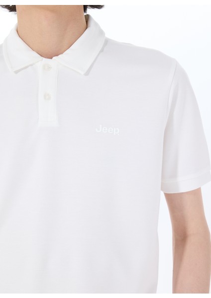 Düz Beyaz Erkek Polo T-Shirt J5SM-TST7370 fırsatları