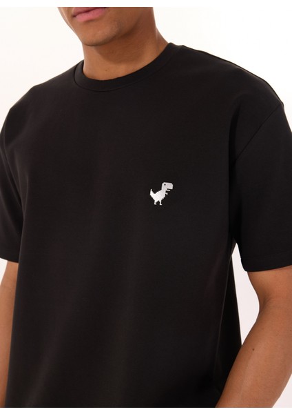Gmg Fırenze Bisiklet Yaka Siyah Erkek T-Shirt GU25MSS03018 fırsatları